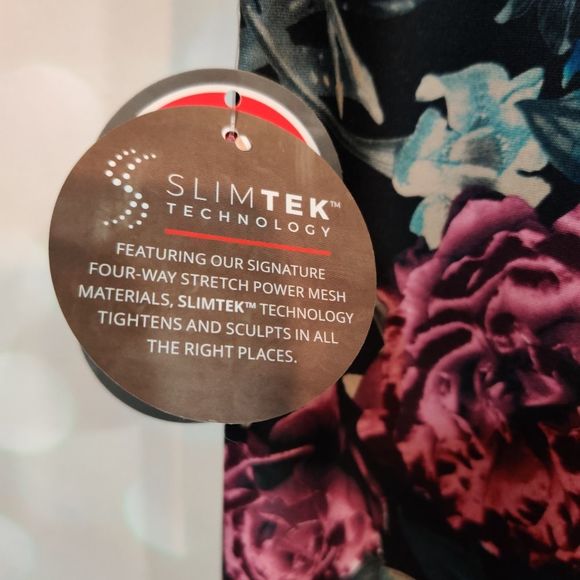 Bally Blue Ivy Floral Slimtek Ankle Leggings NWT - Picture 6 of 8